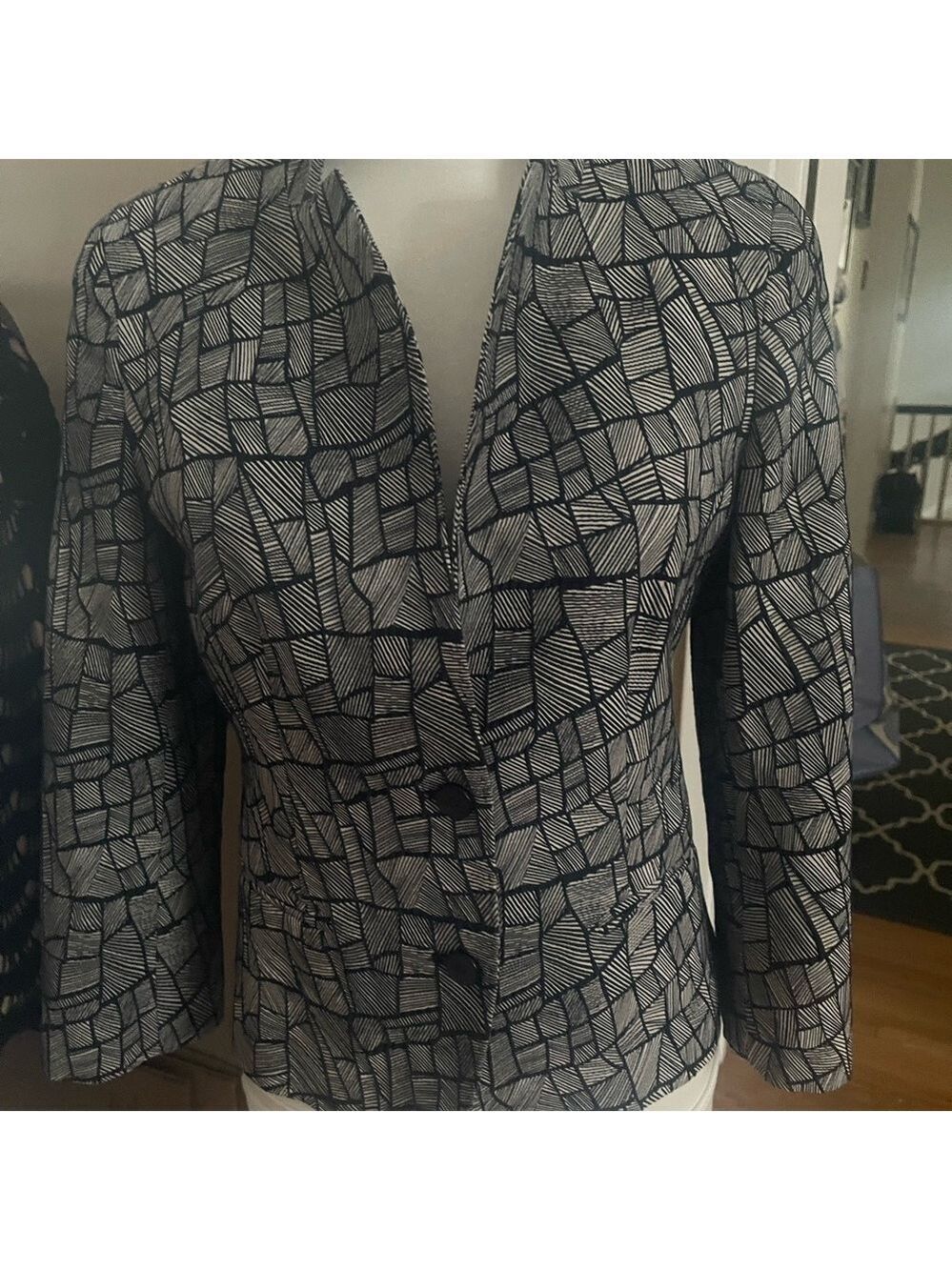 MaxMara Geometric Black and White jacket
